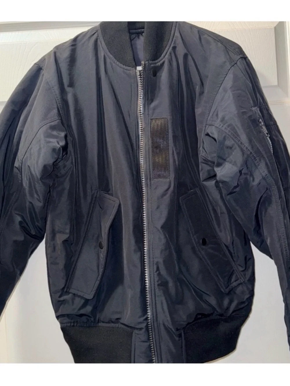 Jordan Black and Red Padded Bomber Jacket